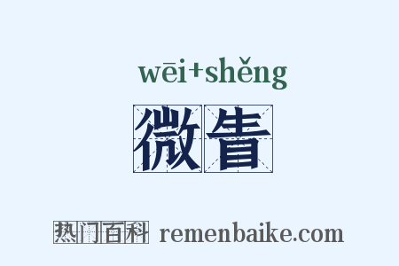 微眚是什么意思的图片